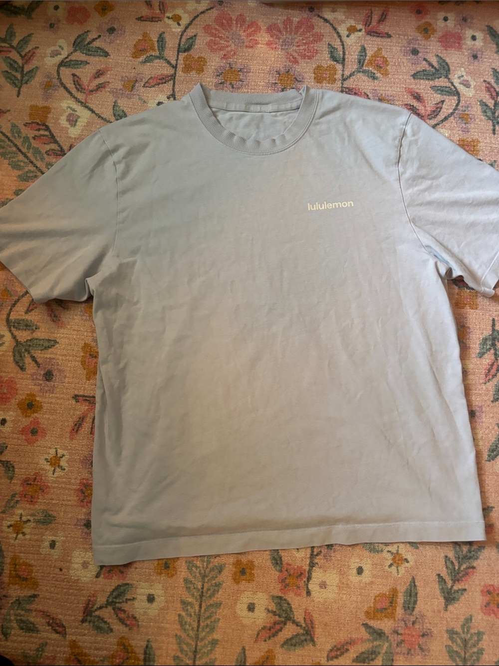 lululemon athletica starch blue short sleeve tee